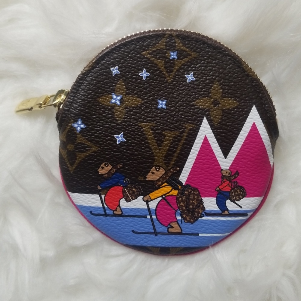 LOUIS VUITTON PORTE MONNAIE ROUND COIN PURSE BEARS - Picture 6 of 8